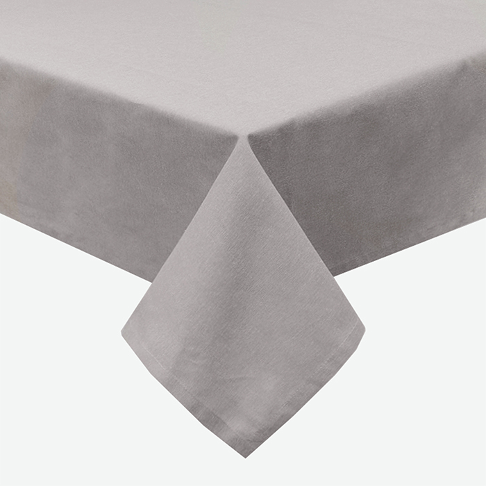 Скатерть 140х200 МИРТЕК KENT TU 61%пэ 39%хлопок серый_Каталог-v2_MIRTECK